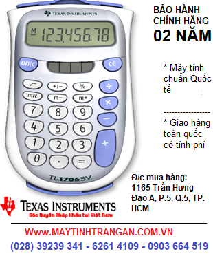 Texas TI-1706 SV , Máy tính Texas Instruments TI-1706 SV  cho Học SInh tiểu học| CÒN HÀNG-ĐẶT HÀNG TRƯỚC